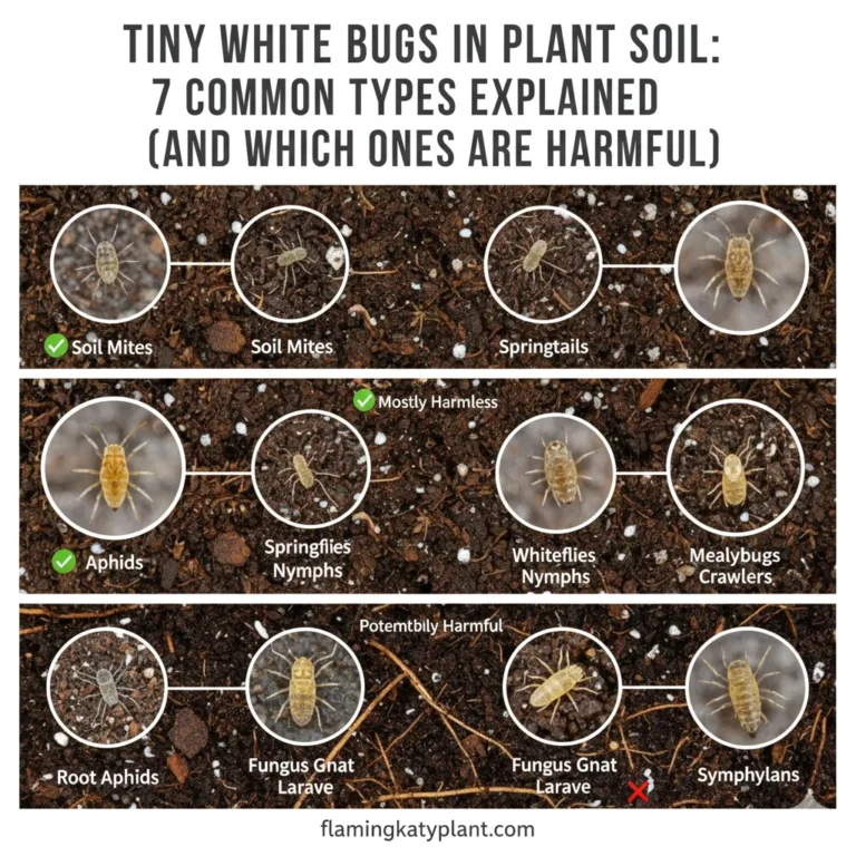 Tiny White Bugs in Plant Soil: 7 Common Types Explained (And Which Ones Are Harmful)