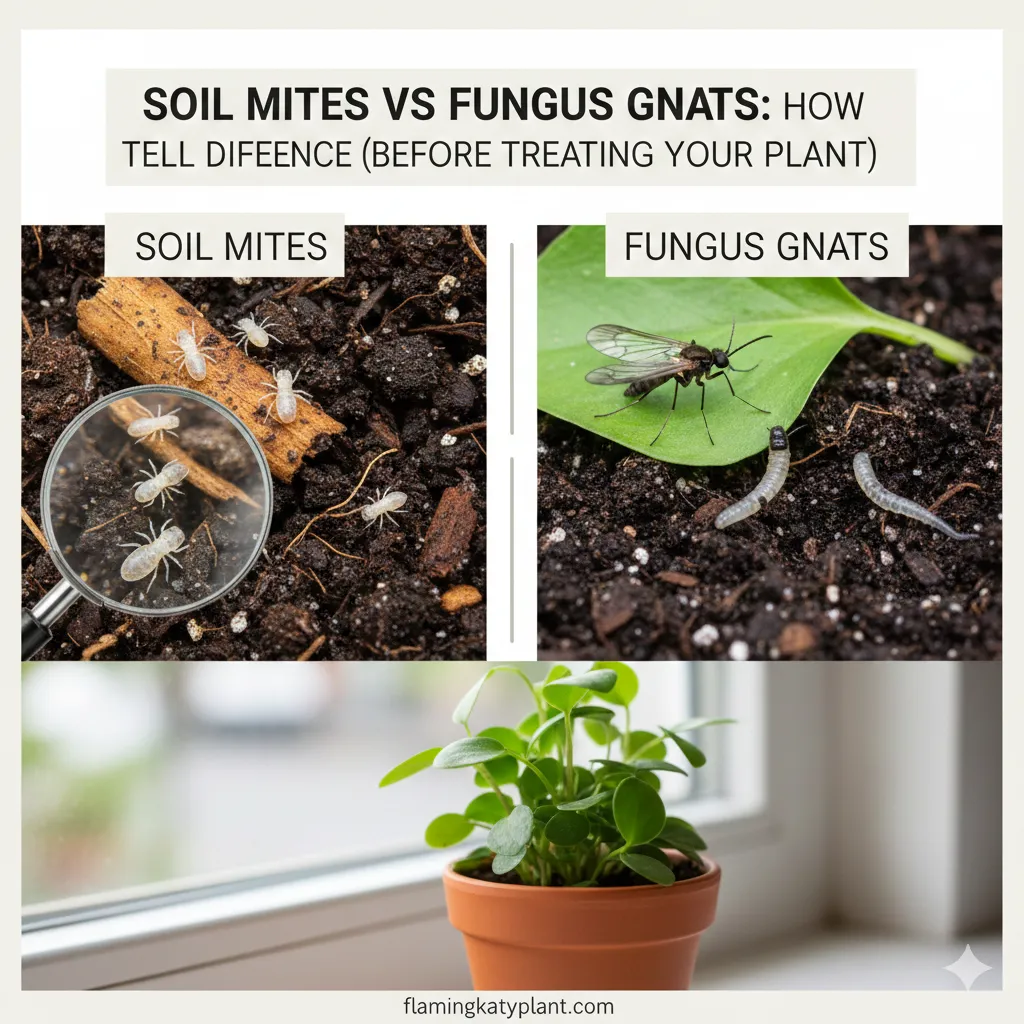 Soil Mites vs Fungus Gnats: How to Tell the Difference (Before Treating Your Plant)