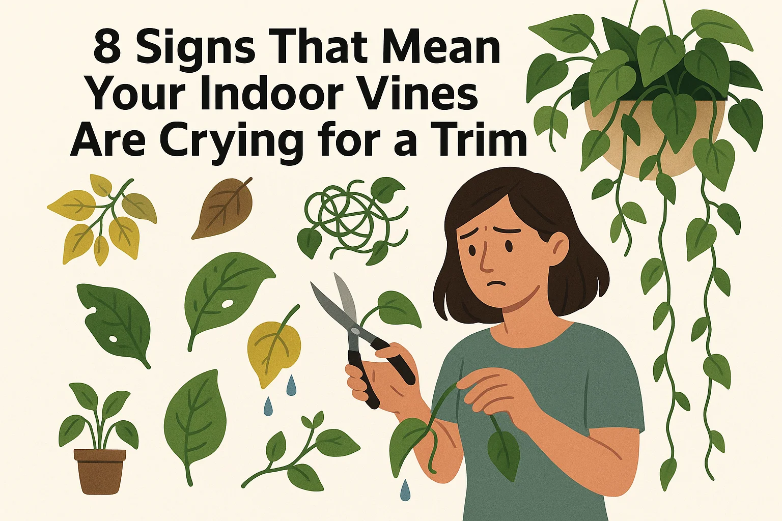 8 Signs That Mean Your Indoor Vines Are Crying for a Trim